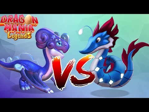 Seahorse Dragon VS Stardust Dragon | ENCHANT DRAGON BATTLE | Dragon Mania Legends | part 1254 HD