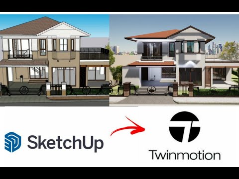 Rendering a Sketchup Model To Twin Motion 2021 | Exterior rendering |