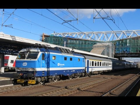 Odchod EC 242 Roháče (ŽSSK) zo ŽST Poprad-Tatry (30.10.2016)