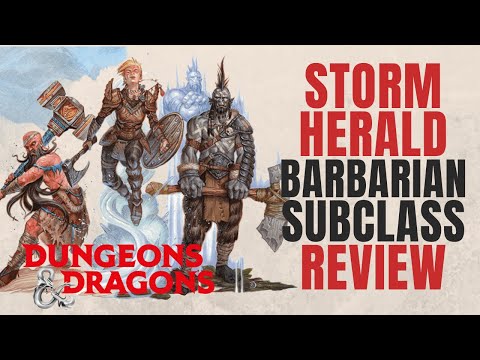 Storm Herald Barbarian - D&D 5e Subclass Series