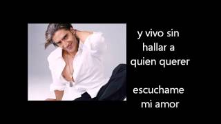 Alejandro Fernando - Nadie Simplemente Nadie Letra Lyrics