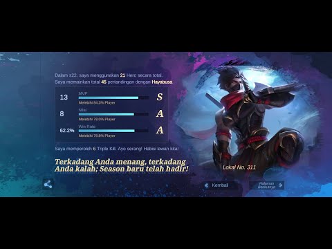 AGGRESSIVE HAYABUSA CRIMSON SHADOW IS HERE! FIRST GAMEPLAY l MOBILE LEGENDS