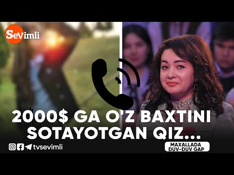 2000$ GA O'Z BAXTINI SOTAYOTGAN QIZ...😱