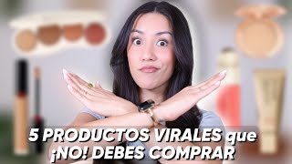 🚨5 PRODUCTOS VIRALES que NO DEBES COMPRAR! 🚫| Rare Beauty | Hourglass | Charlotte tilbury 🤯