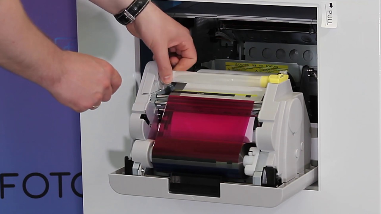 Wymiana papieru w fotobudce P4F drukarka DNP DS RX1 HS