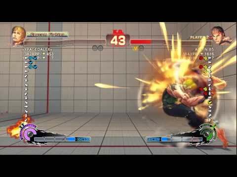 USF4 - ALL IN 85 (Ryu) vs xXPAGEDALEXx (Cody) - FT5 Ranked Matches
