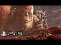 God Of War 3 Remastered PS5 Kratos Vs Cronos Boss Fight 4K 60FPS