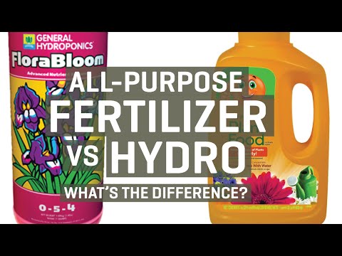 All Purpose Fertilizer vs. Hydroponic Nutrients