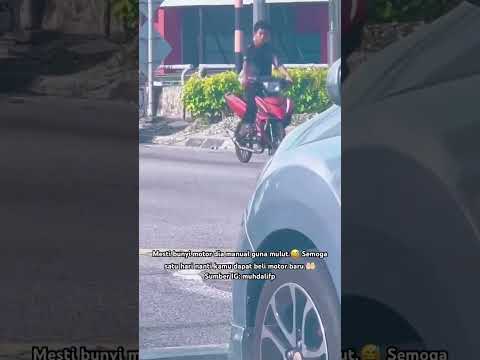 Motor modified jadi basikal.😳😱 Bijak betul idea.😂