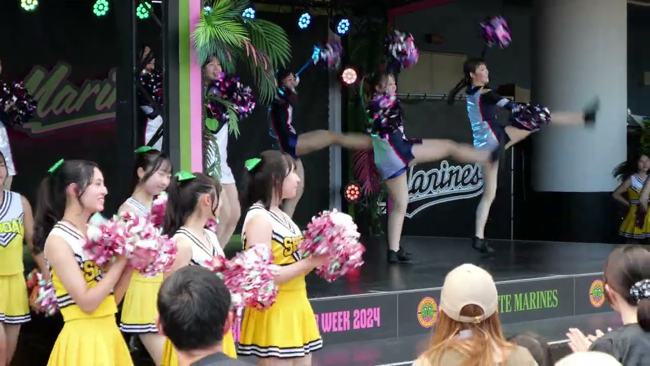 [4K 60p] 千葉商科大学 チアダンスチーム glitter's & 千葉商科大学附属高校チアダンス部 - Proud Mary