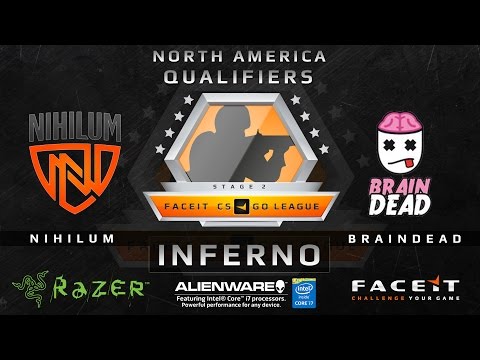 Nihilum vs Braindead - Map 2 - Inferno (FACEIT League 2015 Stage 2 NA Qualifier)