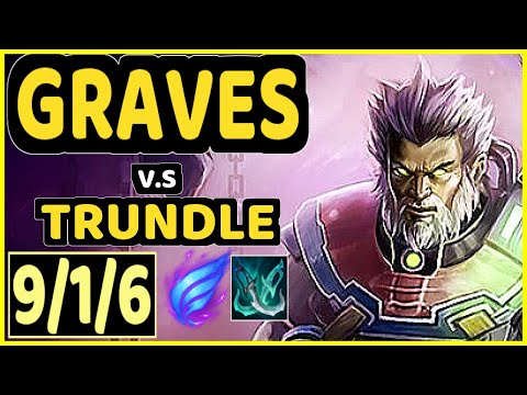 SEVENARMY (GRAVES) vs TRUNDLE - 9/1/6 KDA JUNGLE CHALLENGER GAMEPLAY - EUW