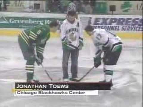 Jonathan Toews Drops The Puck