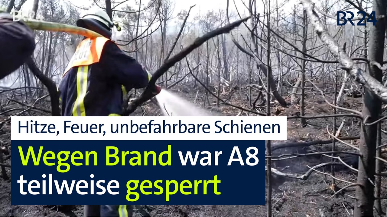 Ende der Hitzewelle in Bayern mit Brand, Unwetter und Schaden an Tramgleisen | Abendschau | BR24