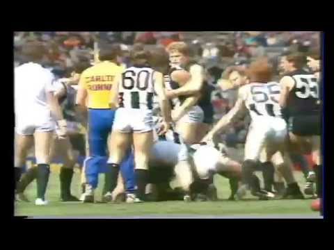 Fight in 1984 VFL Reserves Preliminary Final