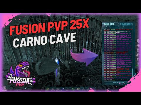 DOMINATED the Server From Carno Cave!! | FusionPvP25x | ARK PvP