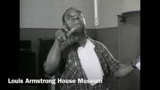 Newly Discovered Footage of Louis Armstrong Recording  I Ain't Got Nobody  in 1959! good audio