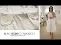 How To Bias Bind Pockets Hong Kong Seams White Linen Dress