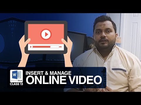 Insert Online Video | Class 13 | Microsoft Word Complete Training Course | اردو हिंदी