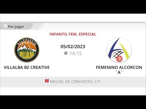 Infantil fem 09 VILLALBA BZ CREATIVE - FEMENINO ALCORCON