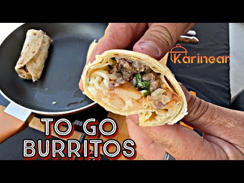 How To MAKE Easy Burritos Recipe On The Go With Electric Cooktop!