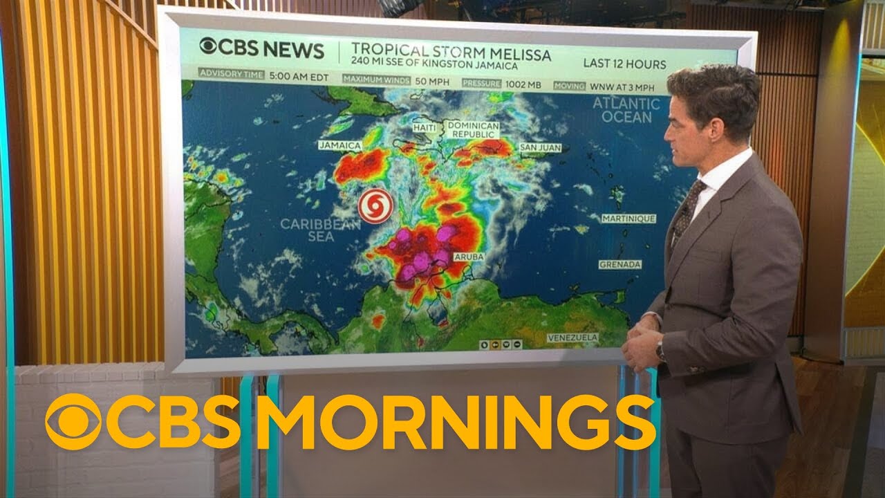 Tracking Tropical Storm Melissa's path