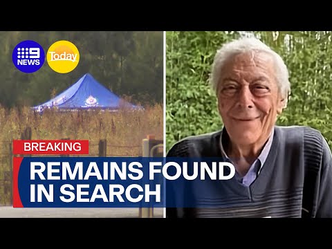 #BREAKING: Human remains found in search for missing Sydney grandfather | 9 News Australia