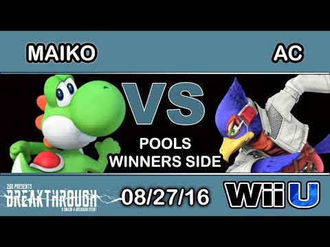 2GG: Breakthrough - DYS | Maiko (Yoshi) Vs. LooK | AC (Falco) Pools - Smash Wii U