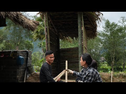 Thang hat mit viel Liebe zum Detail ein Bambusbad gebaut | Eine friedliche Oase für die Familie.