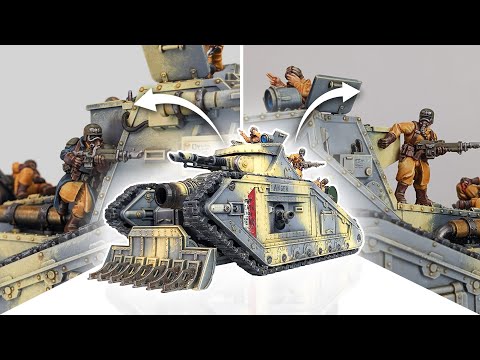 Kitbashing a Steel Legion Malcador Diorama for 40k!