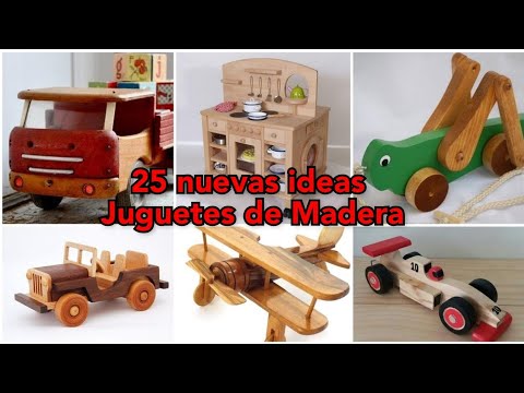 25 ideas for woodworking projects (wooden toys)