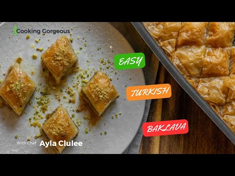 Turkish Homemade Pistachio Baklava - Super Easy Recipe with Phyllo Pastry