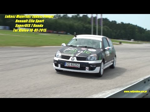 Łukasz Majerski/ Łukasz Polesz - Renault Clio Sport - SuperOES 7 Runda  Tor Kielce 18-07-2015
