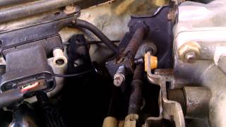 91 Ford Thunderbird throttle valve adjustment