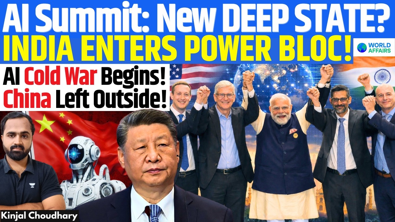 AI Summit Reshapes Tech War: New Global Deep State Aligns With India! China Cornered | Kinjal
