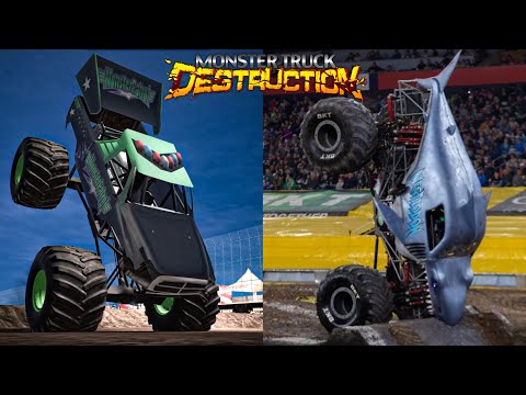 Recreating 15 Of Monster Jams Most Unique And Historic Tricks In Monster Truck Destruction 2022!