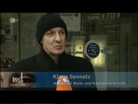 Die Lehman-Geschädigte Ingrid Deutsch wird von Mona Lisa (ZDF) porträtiert - 15.3.09