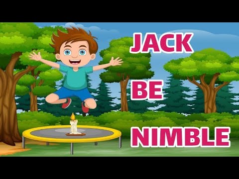 🧍JACK BE NIMBLE 🕯️ Nursery rhymes with lyrics 😀 English 👍 Kids 💥 Emi 🔥