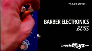 Video thumbnail for Barber BUSS Overdrive Distortion Guitar Pedal by musictoyznetwork