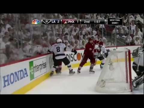 Mikkel Boedker goal. Los Angeles Kings vs Phoenix Coyotes Game 1 5/13/12 NHL Hockey