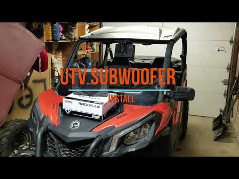 UTV Subwoofer Install (Can Am Maverick Trail)