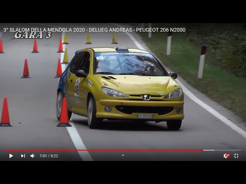 3° SLALOM DELLA MENDOLA 2020 - DELUEG ANDREAS - PEUGEOT 206 N2000