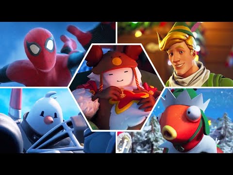 Evolution of All Winter Holiday Themed Trailers in Fortnite (Chapter 1 to Chapter 4)