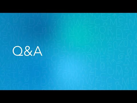 Investor Day 2020 Q&A