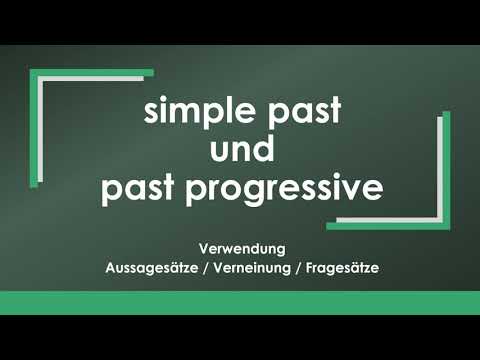 Englisch: simple past oder past progressive einfach und kurz erklärt