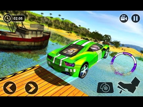 Floating Water Car Driving Android Gameplay