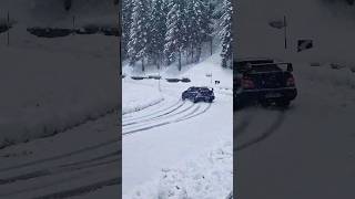 Subaru Impreza drifting in the snow #subaruimpreza #drift #drifting #snow