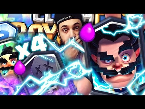 RILASCIANO LO STREGONE ELETTRICO + 4 LEGGENDARIE DI FILA E 20.000 GEMME - Clash Royale ITA