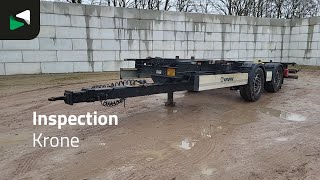 العربات المقطورة شاحنة نقل الحاويات Krone ZZ 2 axles TUV 04/26 | صورة 4 - Autoline