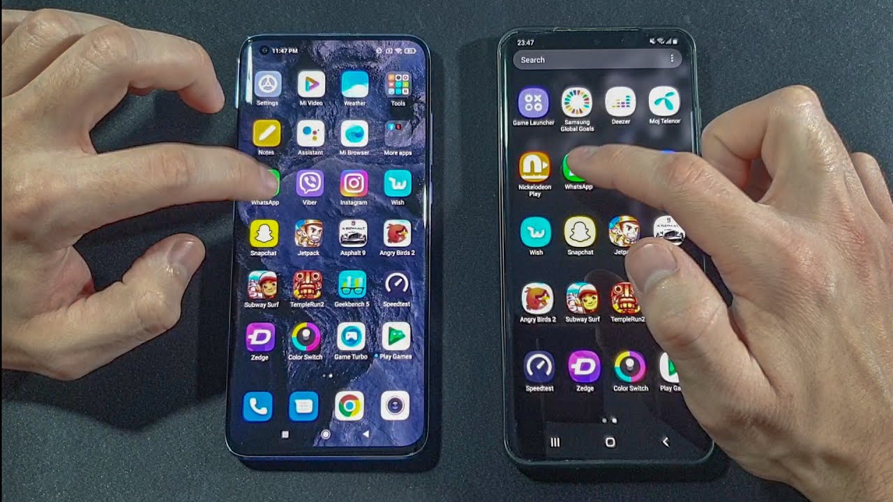 Xiaomi Mi 10 vs Samsung S20 Ultra 5G Comparison Speed Test